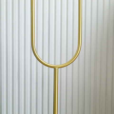 Rootz Metal Floor Lamp - Gold Floor Lamp - Elegant Lighting - Adds Elegance - 33 x 25 x 155.5 cm