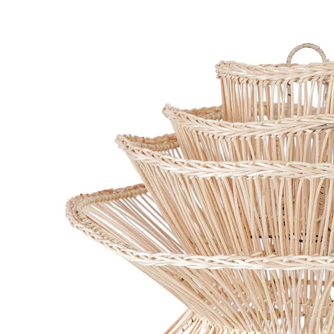 Rootz Shiitake Pendant Lamp - Handcrafted Pendant Light - Rattan Artistry - Unique Design - 55cm x 63cm x 55cm