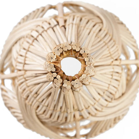 Rootz Garaffa Pendant Lamp - Versatile Rattan Light - Bottle-Shaped Lighting - 20cm x 20cm x 55cm