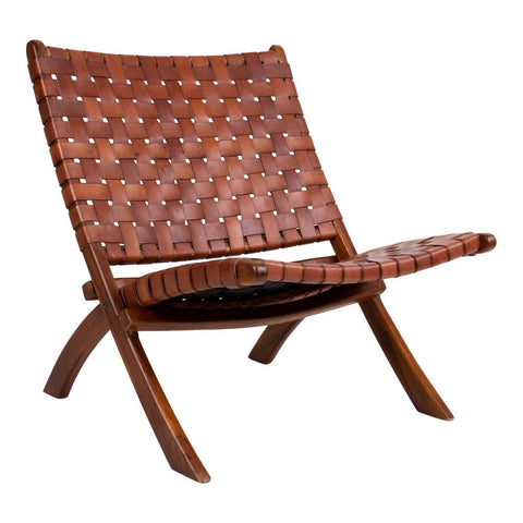 Rootz Perugia Folding Chair - Foldable Seat - Teak Wood Seating - Portable & Stylish - 66x74x73 cm