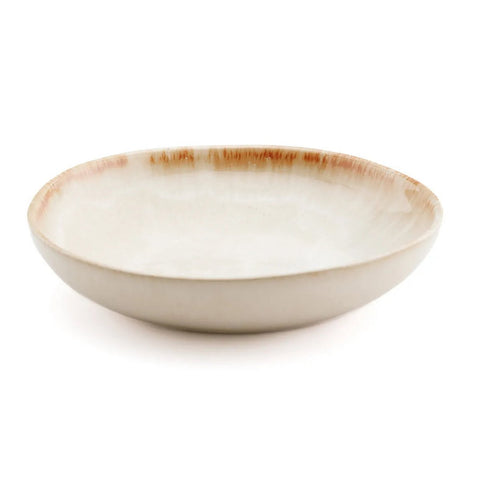 Rootz Cascais Small Bowl Plate Set - Dishware - Tableware - Chip-Proof - 16.5cm x 16.5cm x 3.5cm - Gold & White Ceramics