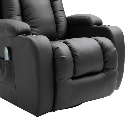 Rootz Massage Chair - Recliner Chair - Vibrating Massager - Heated Backrest - 85cm x 94cm x 104cm