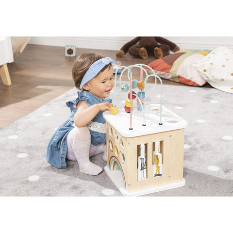 Rootz Sanna Motoric Cube - Activity Cube - Educational Toy - Develops Fine Motor Skills - 25cm x 25cm x 45cm