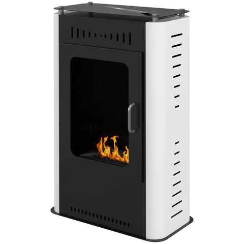 Rootz Freestanding Fireplace - Bioethanol Heater - Ethanol Stove - No Smoke - 50 x 27 x 82 cm