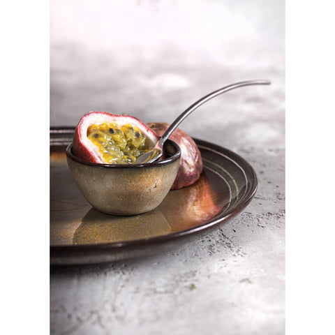 Rootz Comporta Salad Plate Set of 6 - Portuguese Ceramics - Chip-Proof Plates - Crackle Glaze Finish - 22cm x 22cm x 2.5cm