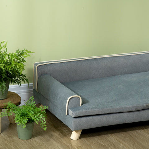 Rootz Scandinavian Sofa for Pets - Dog Couch - Cat Bed - Soft Cushion - 100 x 62 x 32 cm