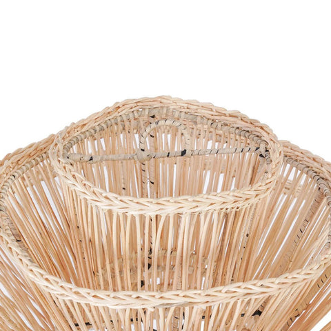 Rootz Shiitake Pendant Lamp - Handcrafted Pendant Light - Rattan Artistry - Unique Design - 55cm x 63cm x 55cm