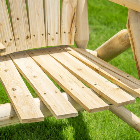 Rootz Garden Bench for Two - Outdoor Bench - Park Bench - Weatherproof Fir Wood - 157cm x 88cm x 103cm