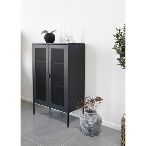 Rootz Melbourne Display Cabinet - Stylish Storage Solution - Modern Showcase - Dust Protection - 80x40x120 cm