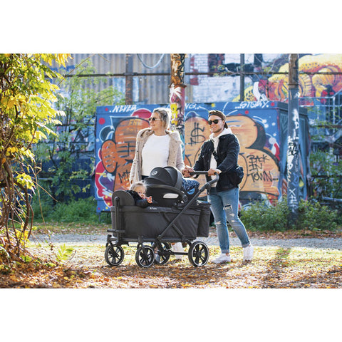 Rootz Cruiser Folding Handcart Seat - Child Transport - Safety Harness - 5 Point Harness - 32cm x 3cm x 48cm