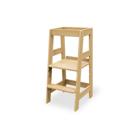 Rootz Learning Tower - Discovery Tower - Kitchen Aid - Solid Beech Wood - All-Round Fall Out Protection - 40cm x 47cm x 85cm