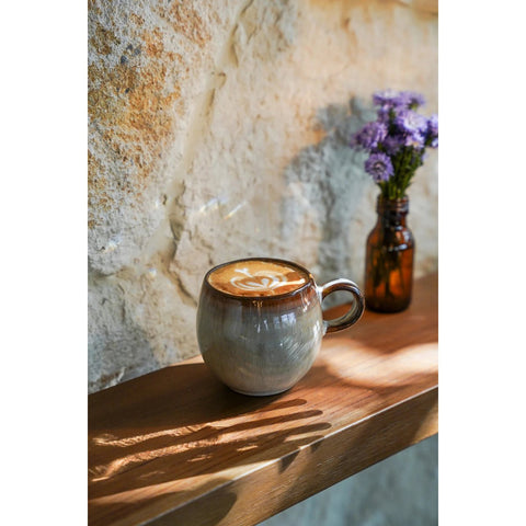 Rootz The Comporta Mug Set of 6 - Ceramic Mugs - Stoneware Cups - Chip-Proof - 8.5cm x 8cm x 8.5cm