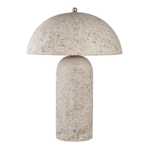 Rootz Table Lamp - Papier-Mâché - Stone Grey Lamp - Eye-Catching Design - 36.5cm x 36.5cm x 49.5cm - 150cm Cord