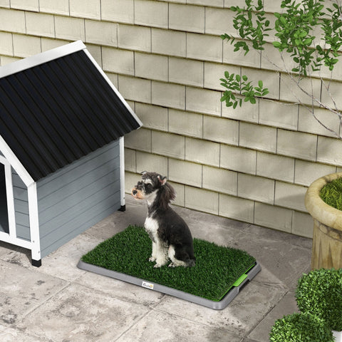 Rootz Dog Toilet - Artificial Grass - Drip Tray - Easy Clean - Puppy House Training - Indoor Outdoor - for Dogs up to 50cm - 67cm x 41cm