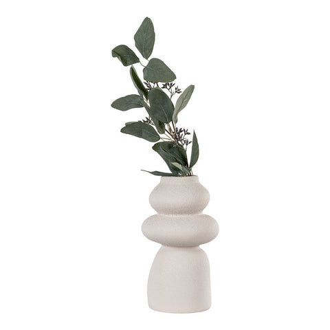 Rootz Stoneware Vase - Modern Sculpture - Decorative Piece - Adds Sculptural Interest - Ø14.5x26.5 cm