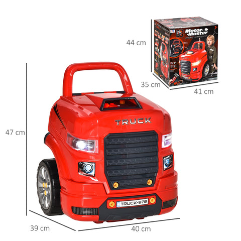 Rootz Motor Workshop Toy Set - Engine Playset - Kids Mechanic Kit - Enhances Dexterity & Coordination - 40L x 39W x 47H cm