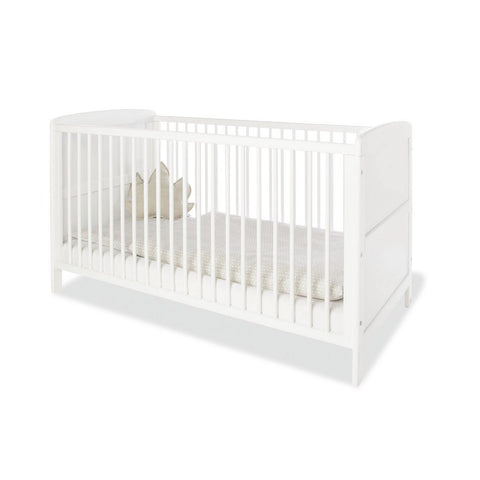 Rootz Nursery Viktoria 3-Piece Set - Cot Bed - Changing Unit - Wardrobe - Convertible Junior Bed - Cot 144x76x83cm, Mattress 140x70cm, Unit 100x75x90cm