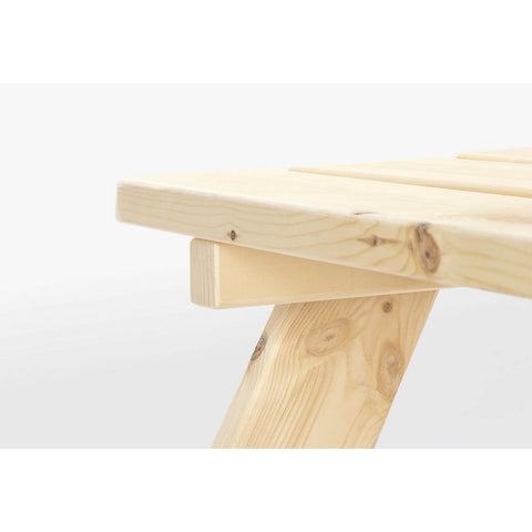 Rootz Children's Picnic Bench - Kids Outdoor Table - Solid Wood Bench - Natural Finish - 118cm x 119cm x 65cm