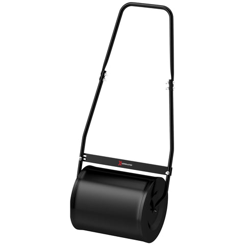 Rootz Steel Lawn Roller - Garden Roller - Soil Compactor - Ergonomic Design - 50L x 32W x 108H cm