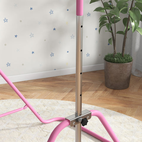 Rootz Children's Gymnastics Bar - Folding Exercise Bar - Adjustable Training Bar - Height Adjustable 88-128 cm - 154cm x 106.2cm x 88.5-128.5cm