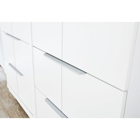 Rootz Polar Starter Set - Cot Bed - Crib - Convertible - 148cm x 76cm x 82cm & Changing Unit - Nursery Table - Dresser - 140cm x 78cm x 98cm