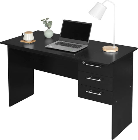 Rootz Office Desk - Modern Workstation - Computer Table - Ample Storage - Scratch-Resistant - Water-Repellent - 120cm x 59cm x 75cm