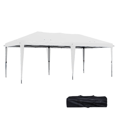 Rootz Pop-Up Tent - Outdoor Canopy - Event Shelter - UV Protection - Spacious Design - 5.85m x 2.95m x 2.65m