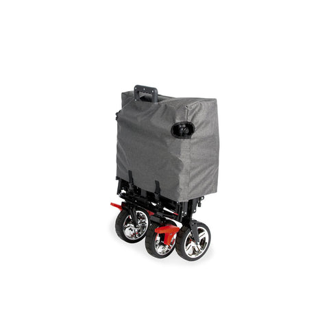 Rootz Folding Handcart - Collapsible Wagon - Portable Cart - Brake System - 120cm x 56cm x 67cm with Sunroof 99cm