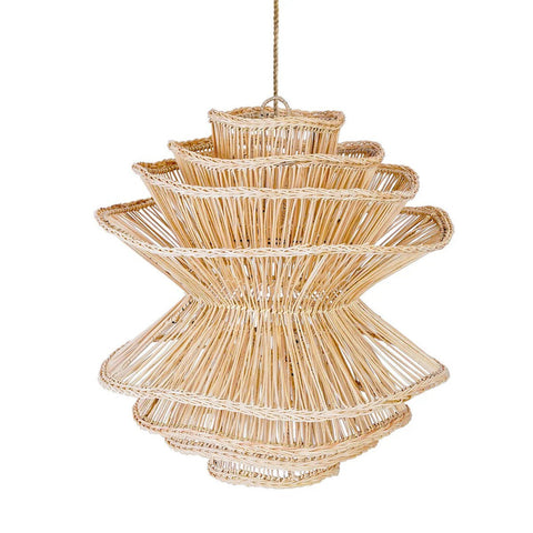 Rootz Shiitake Pendant Lamp - Handcrafted Pendant Light - Rattan Artistry - Unique Design - 55cm x 63cm x 55cm