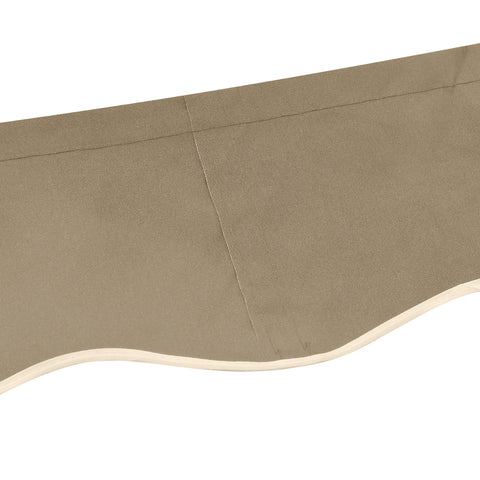 Rootz Awning Replacement - Awning Cover - Canopy Fabric - UV Resistant - Brown- 3.82m x 2.4m