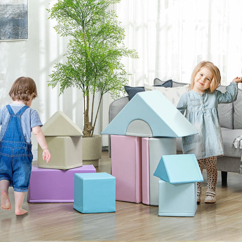 Rootz Soft Building Blocks Set - Foam Blocks - Children's Play Blocks - Stimulates Creativity - Includes 11 Blocks - Various Sizes