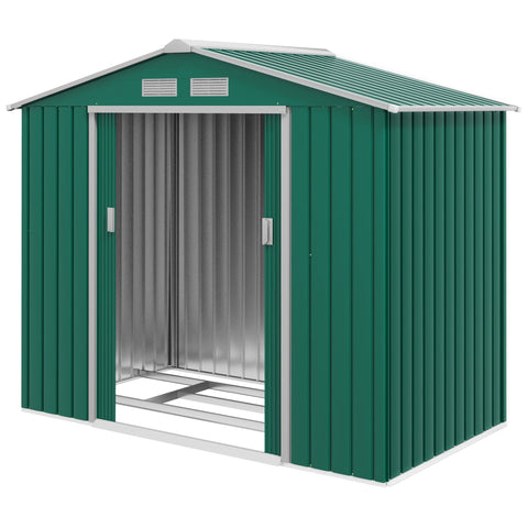 Rootz Garden House 2.42 m² - Storage Shed - Outdoor Shelter - Secure & Durable - 213L x 130W x 185H cm