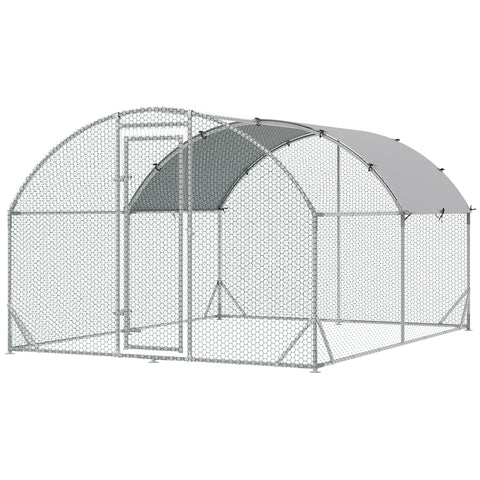 Rootz Small Animal Enclosure - Chicken Run - Outdoor Pen - Sturdy Construction - 280cm x 380cm x 197cm