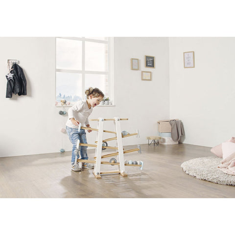 Rootz Kuno Marble Run - Wooden Track - Kids Ramps - Engages Creativity - 68cm x 25cm x 56cm