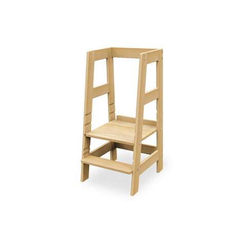 Rootz Learning Tower - Discovery Tower - Kitchen Aid - Solid Beech Wood - All-Round Fall Out Protection - 40cm x 47cm x 85cm