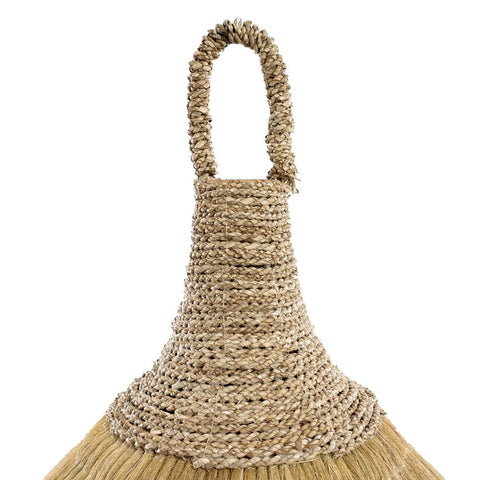 Rootz Makiki Pendant Lamp - Statement Light - Tropical Decor - Handcrafted Mendong Grass - 50cm x 50cm x 70cm