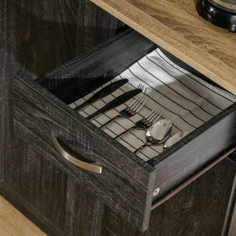 Rootz Kitchen Buffet Cabinet - Kitchen Storage - Pantry Cabinet - Modern Style - 101L x 39W x 180H cm
