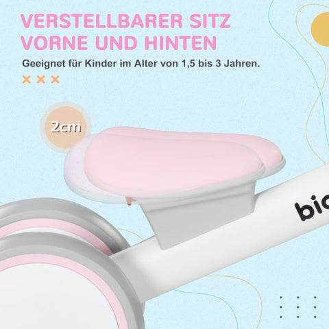Rootz Balance Bike for Kids - Training Bike - Baby Walker - Adjustable Seat - Whisper Tires - Safe Design - Aluminum Alloy - 56cm x 27cm x 39cm