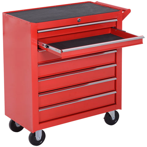 Rootz Tool Trolley - Workshop Cart - Tool Cabinet - Up to 150kg Load - Steel - 69cm x 33cm x 75cm