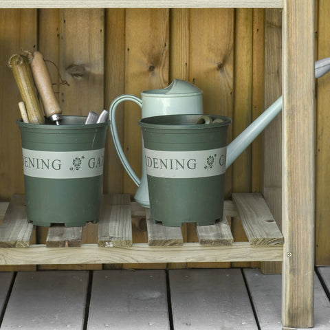 Rootz Raised Wooden Planter - Garden Bed - Wooden Flower Box - Back-Friendly Design - 91L x 51W x 76H cm