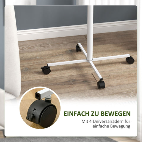 Rootz Bird Table - Bird Perch Stand - Parrot Playstand - Steel & Wood - 2 Stainless Steel Bowls - Portable - 60cm x 138cm