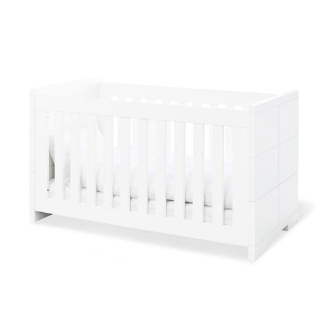 Rootz 3-Piece Polar Starter Set - Nursery Furniture - Baby Set - Convertible Cot Bed 148x76x82cm - Extra Wide Changing Unit 140x78x98cm