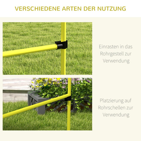 Rootz Dog Agility Set - 4 Piece Puppy Training Kit - Obstacle Course - Adjustable Height - Indoor Outdoor - Lightweight - Yellow - 99cm x 65cm x 94cm