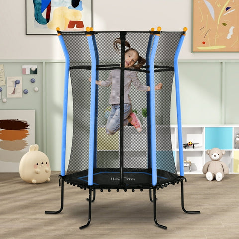 Rootz Children's Trampoline - Kids Bounce - Mini Jumper - Safety Features - Ø163.5 x 190H cm - Maximum Fun and Balance Training