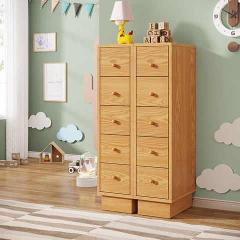 Rootz 5-Drawer Dresser - Chest of Drawers - Storage Cabinet - Ample Storage - 40cm D x 25cm W x 100cm H