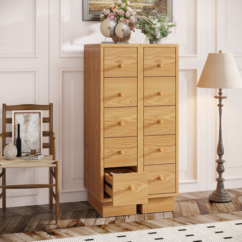 Rootz 5-Drawer Dresser - Chest of Drawers - Storage Cabinet - Ample Storage - 40cm D x 25cm W x 100cm H
