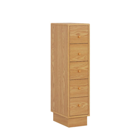 Rootz 5-Drawer Dresser - Chest of Drawers - Storage Cabinet - Ample Storage - 40cm D x 25cm W x 100cm H
