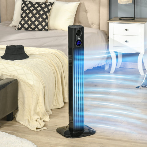 Rootz Tower Fan - Oscillating Fan - Cooling Fan - 70° Oscillation - Aromatherapy - 31.5cm x 31.5cm x 96cm