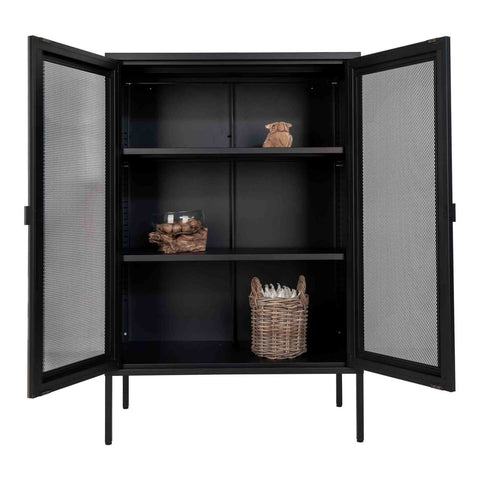 Rootz Melbourne Display Cabinet - Stylish Storage Solution - Modern Showcase - Dust Protection - 80x40x120 cm