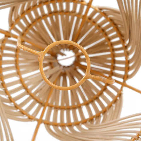 Rootz Garaffa Pendant Lamp - Versatile Rattan Light - Bottle-Shaped Lighting - 20cm x 20cm x 55cm